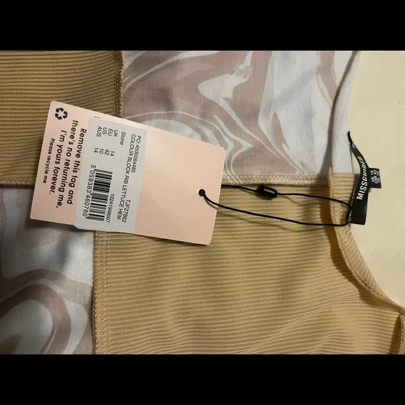 Missguided Color Block Crop Top - Picture 4 of 4